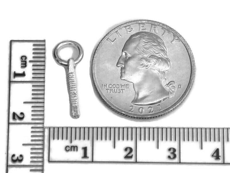 Tiny Tweezer Charm Pendant .925 Sterling Silver
