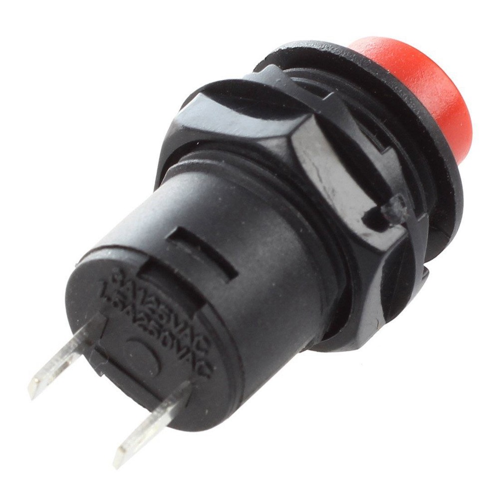 10pcs Latching Action SPST Round Push Button Switch AC 125V 3A B7S5