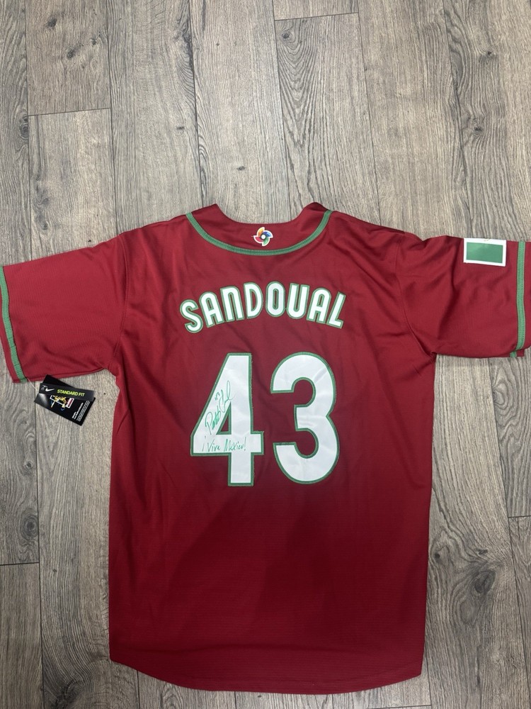 Patrick Sandoval Signed Mexico Jersey Nike Size Medium WBC