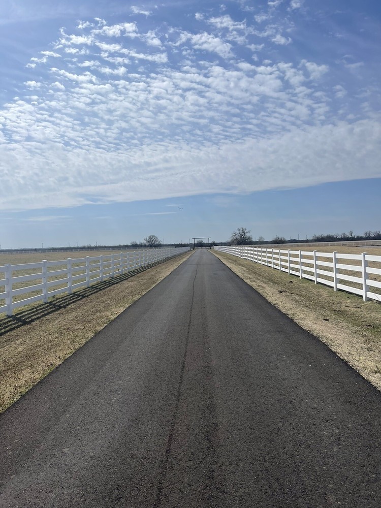 White Vinyl Split Rail Fence