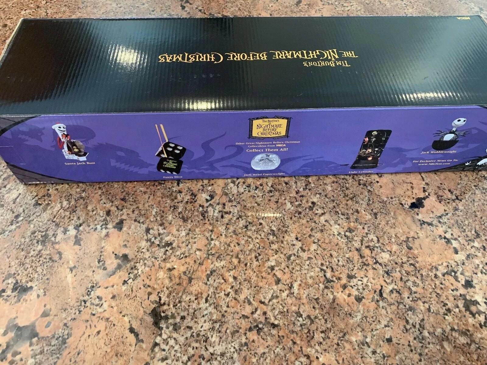 NIGHTMARE BEFORE CHRISTMAS Wooden SIGN Hanging Ornaments NECA Bat Pumpkin Skull