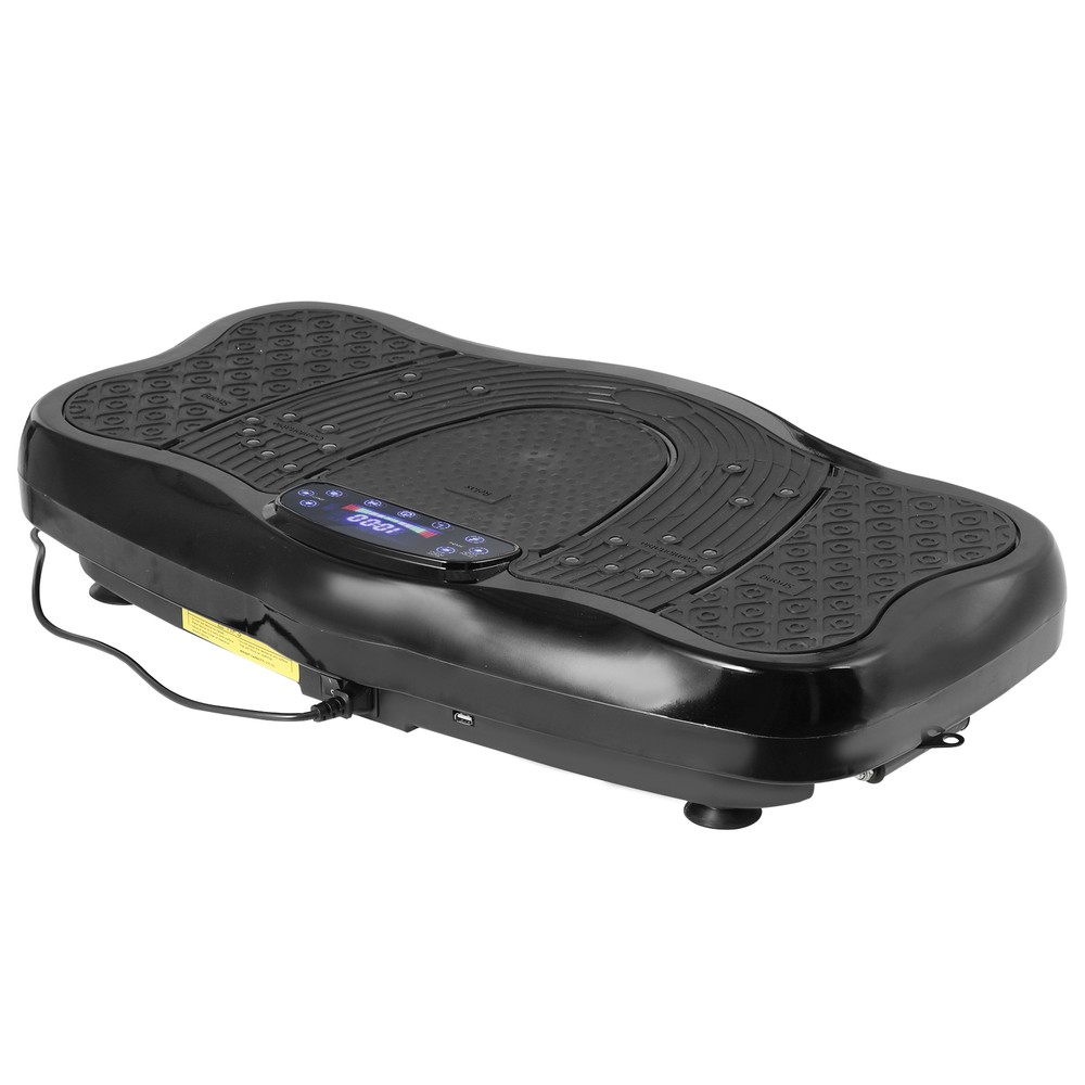 Vibration Plate Exercise Machine with Remote Control Whole Body Workout Black