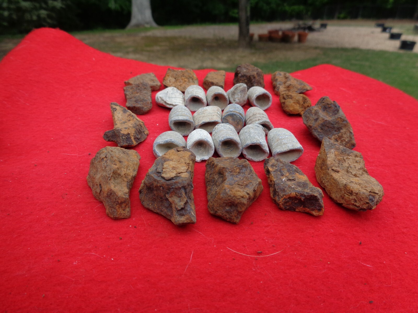 Civil War Exploded Artillery Fragments and Bullets Chattanooga, Tennessee