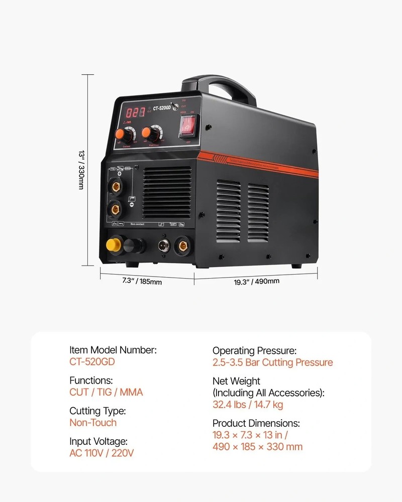 3 in 1 Plasma Cutter Welder Machine