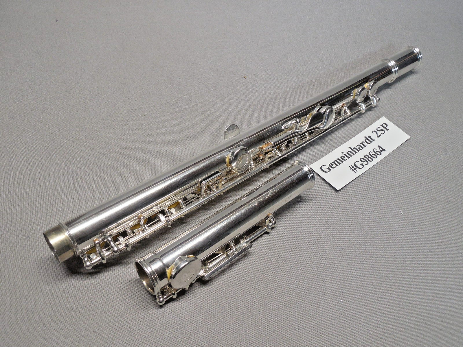Gemeinhardt 2SP Silver Plated Flute w/ Case New Pads Polished Reconditioned