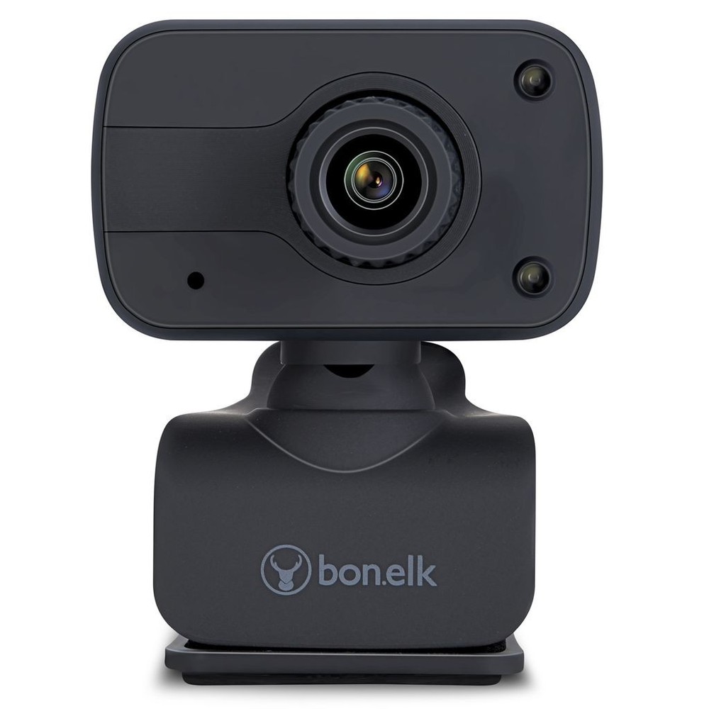 BonElk USB Webcam 1080p with LED lighting with Windows, Mac, Android