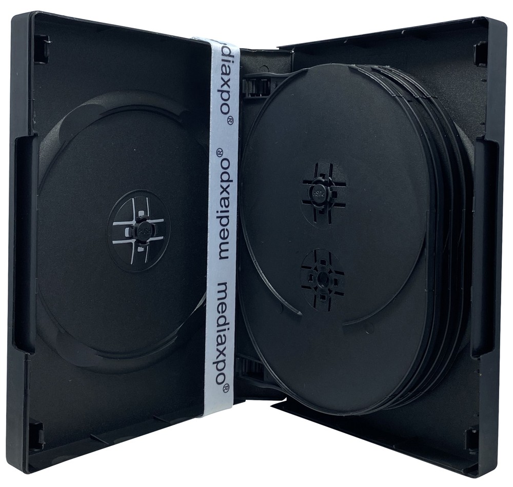 Black 10 Disc DVD Cases Lot