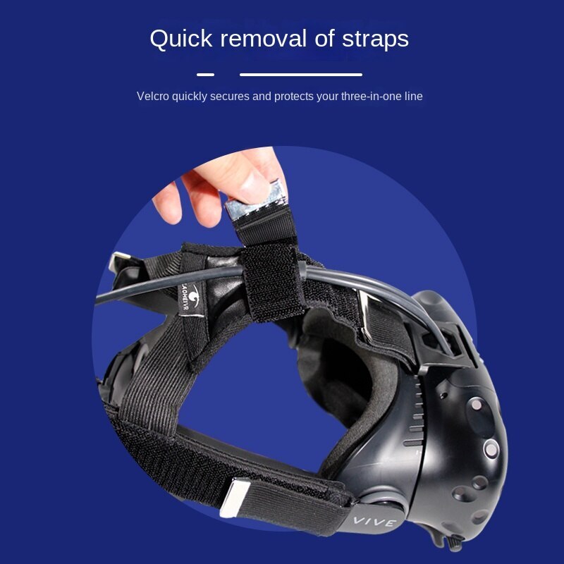 Improved Replacement VR Headband Head Strap Breathable for HTC Vive Adjustable