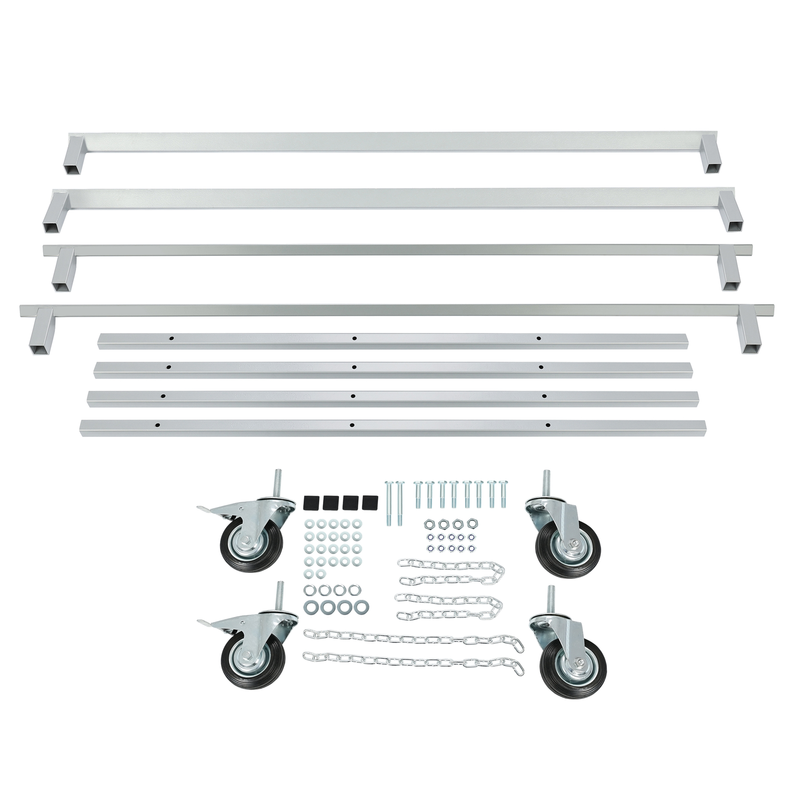 Folding Truck Bed Roller Dolly Pickup Fold Truck Bed Cart w/Caster Wheels 1000lb