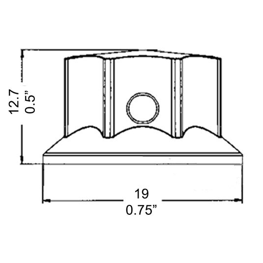 Penn-Elcom Z408601 Basic Amplifier Knob Black