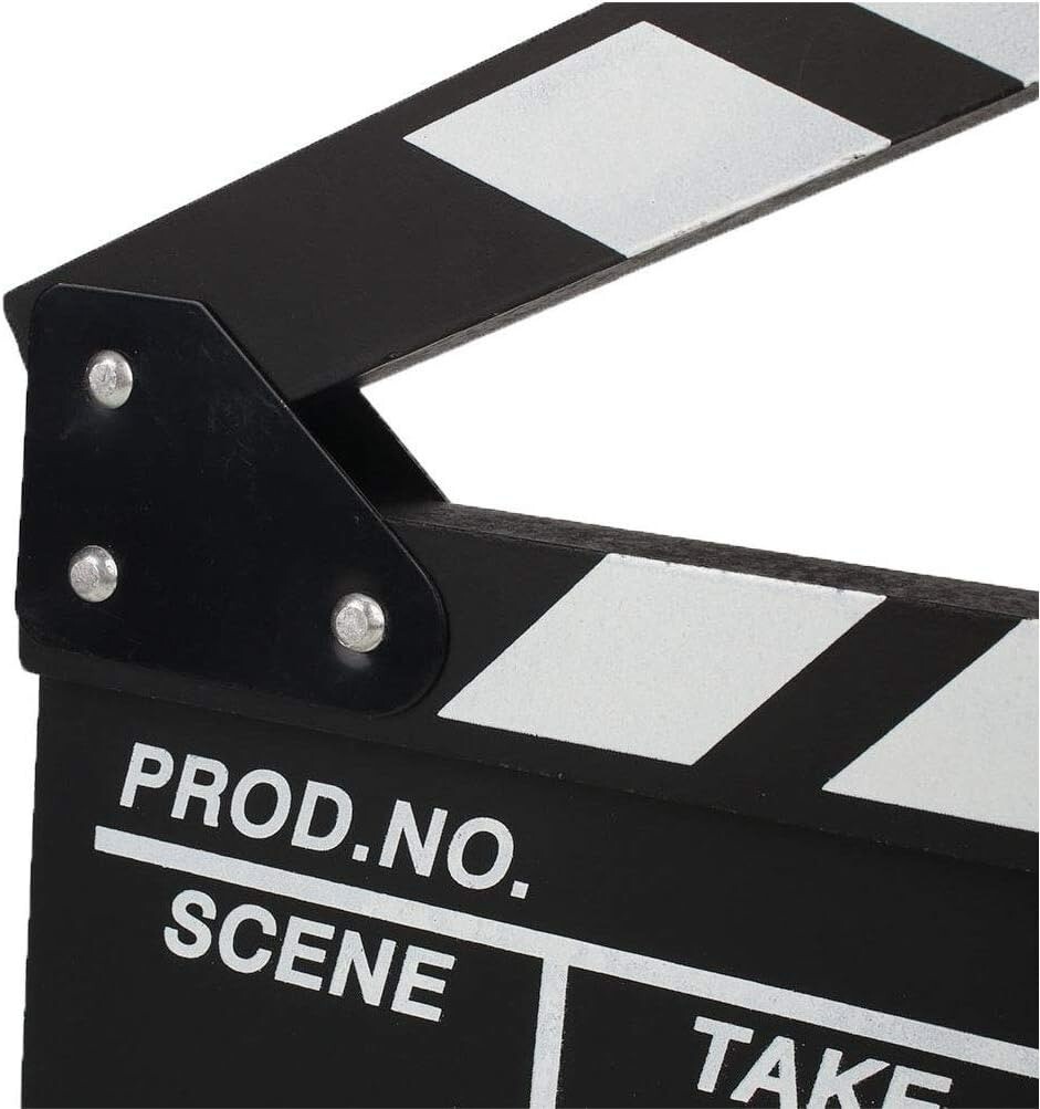 Director Movie Clapper Board Video Clapboard Film Slate Vintage Black