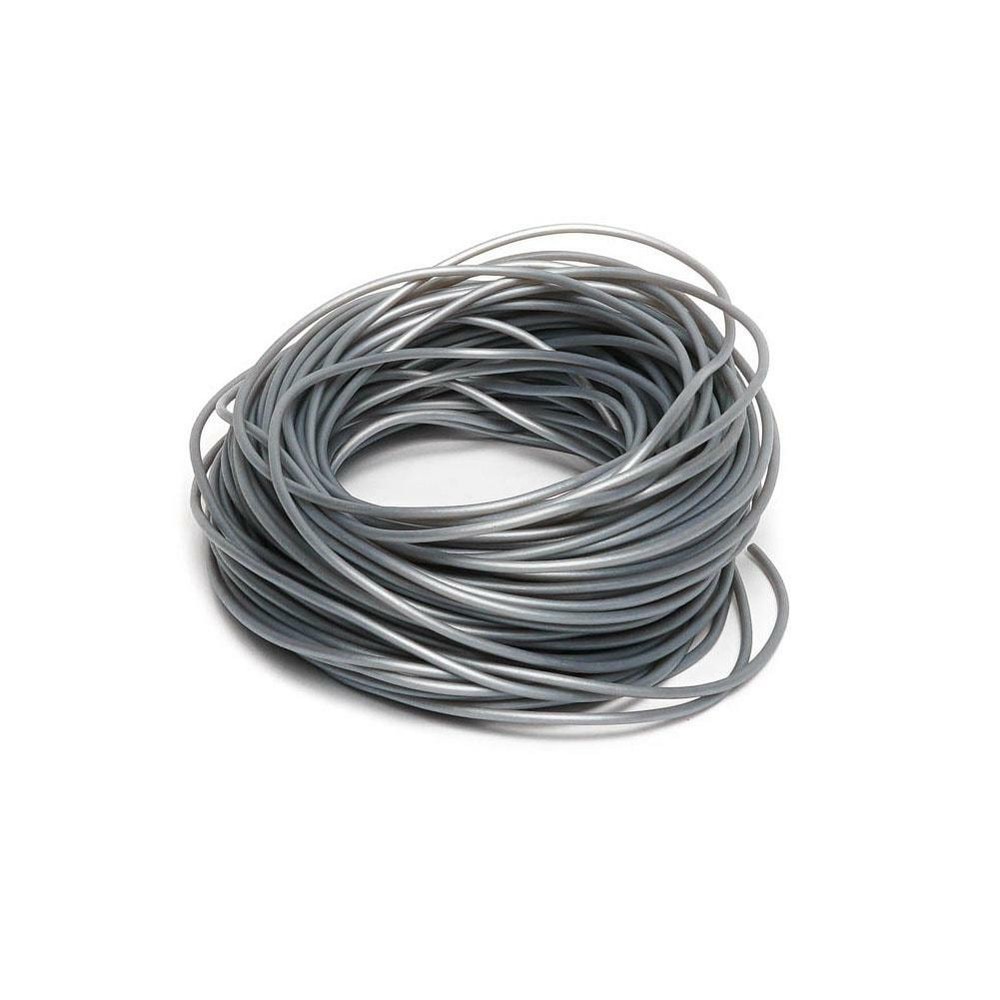 Solo Thin Amp Cord Piping No Lip - Silver
