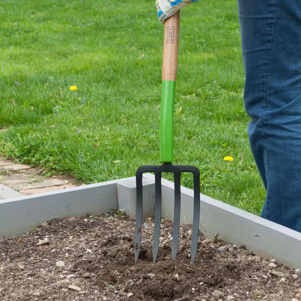 Ames 4 Tine Forged Spading Fork