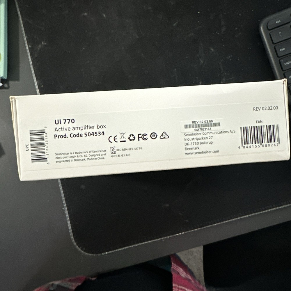 Sennheiser UI 770 Active Amplifier Box – Open Box – Prod. Code 50453