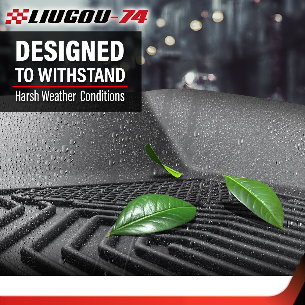 All Weather TPE Floor Mats & Trunk Cargo Liner Black Fit For Cadillac XT5 2018