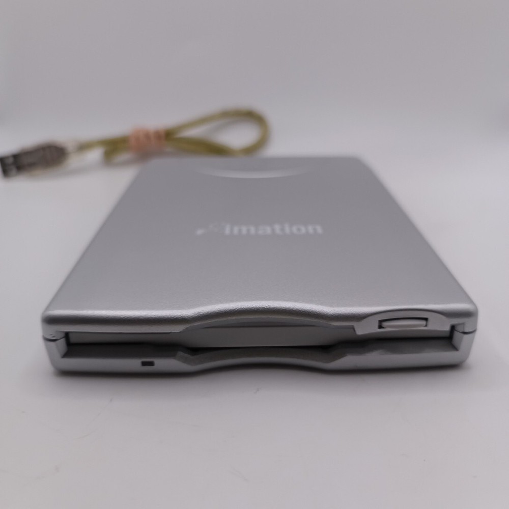 Imation Smart Disk Mitsumi D353FUE USB External Floppy Disk Drive Silver Tested