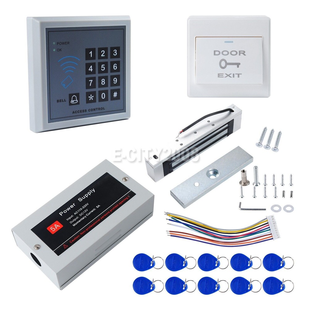 Electric RFID Magnetic Door Lock Access Controller System Maglock Card Keypad
