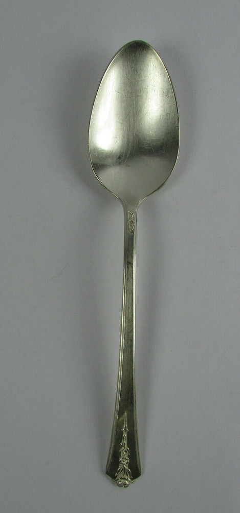 Holmes & Edwards Spring Garden Serving Spoon Silverplate 1949Flatware Glossy