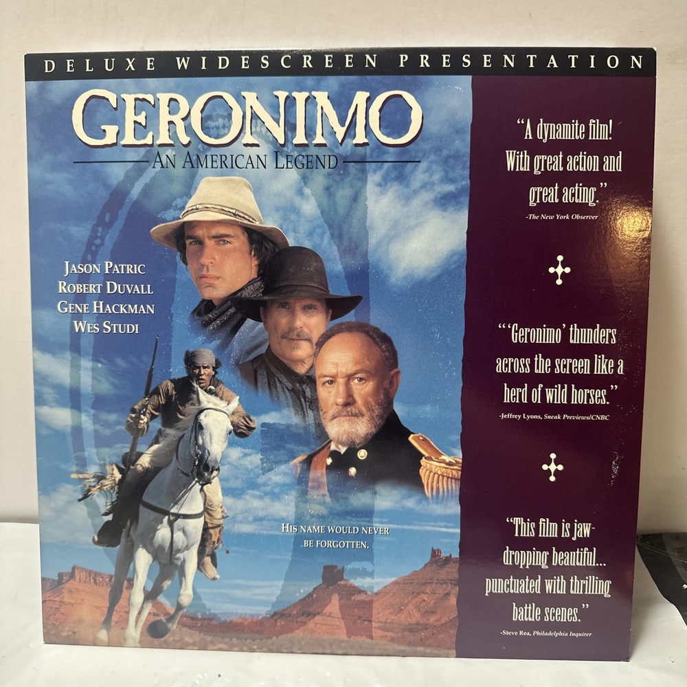GERONIMO: AN AMERICAN LEGEND Laserdisc LD WIDESCREEN FORMAT !!