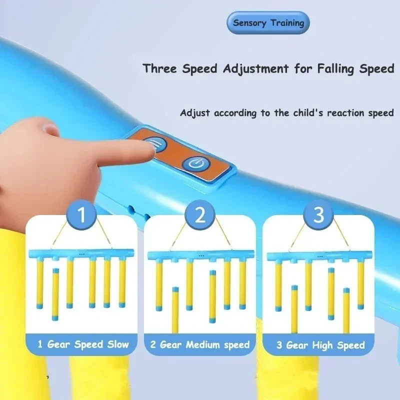 Reflex Drop Sticks Challenge Game, Hand Speed Eye Coordination Training Toy