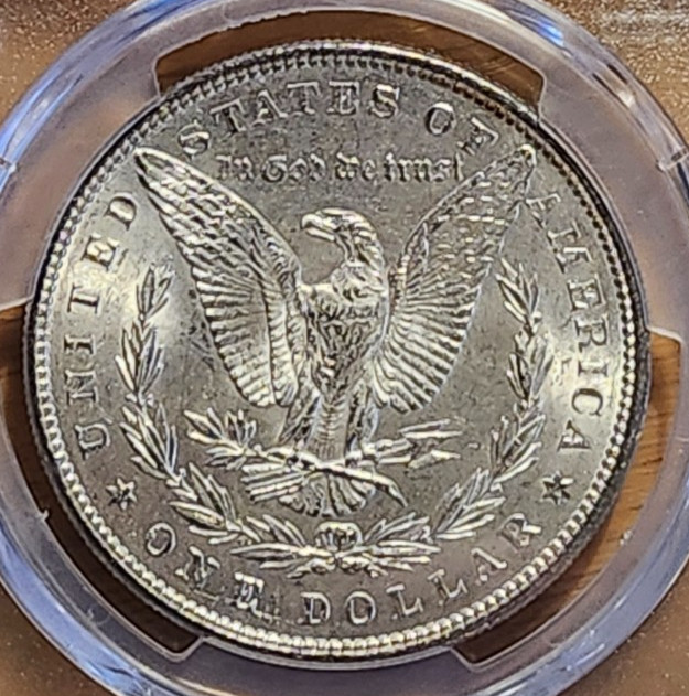 1886 PCGS MS61 MORGAN 90% SILVER