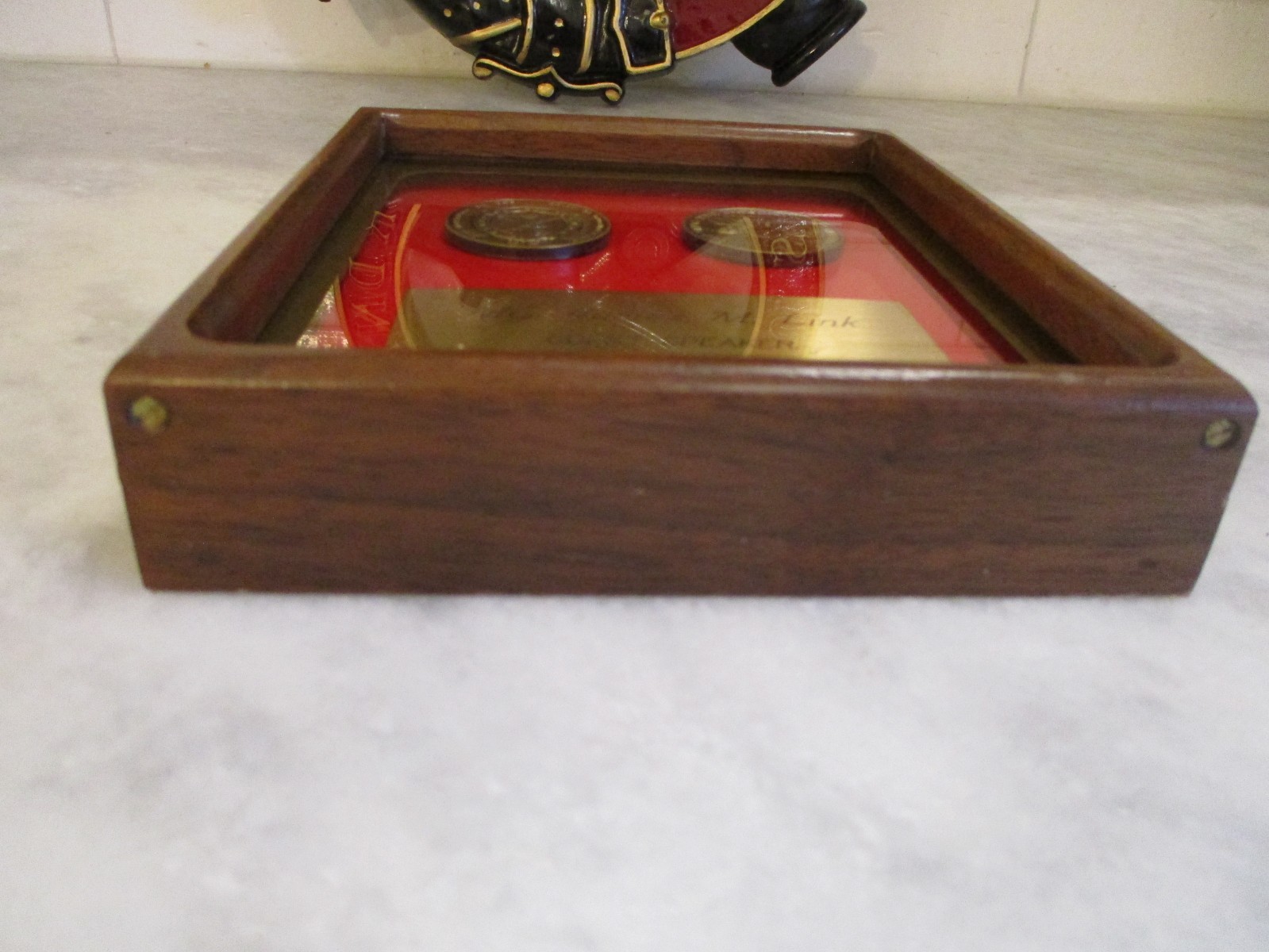 US ARMY-COMMANDER REDSTONE ARSENAL-ORDNANCE CORPS PLAQUE/AWARD/PINS-RET GENERAL