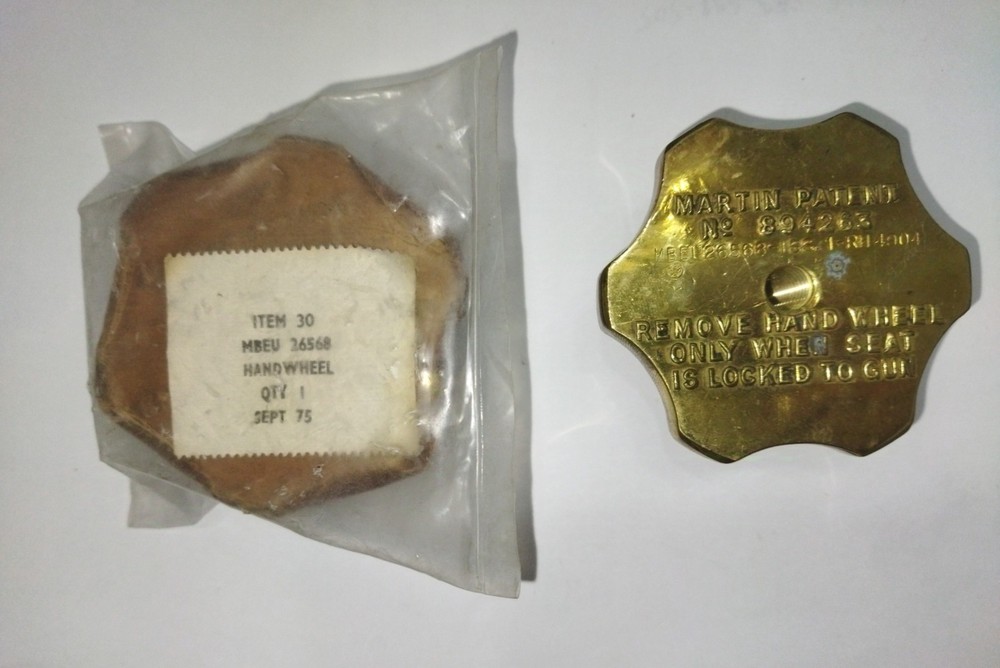 MBEU26568 Ejection Seat, Martin Baker Brass Hand Wheel FOR JM 6 EJECTION