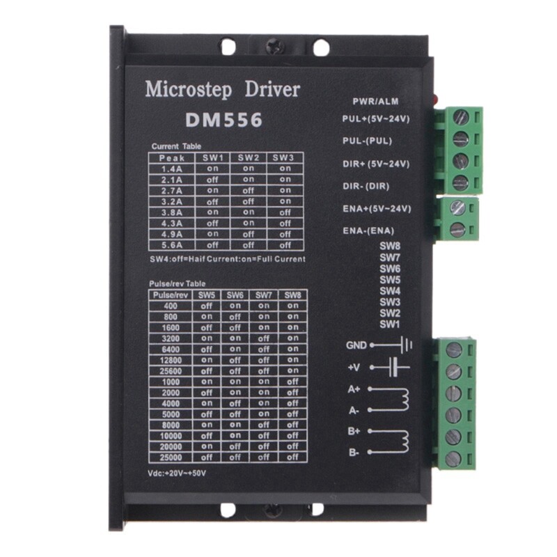 3X(Digital Stepper Driver, Dm556 Motor Driver Is Suitable for2458