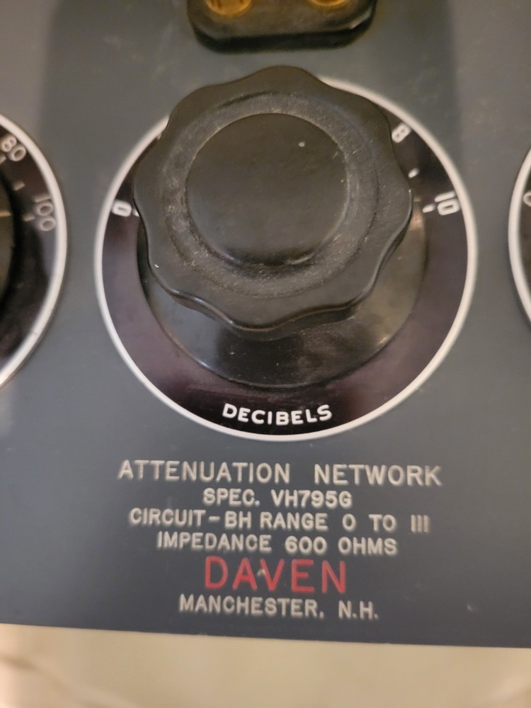Daven Attenuation Network 600 ohm VH795G