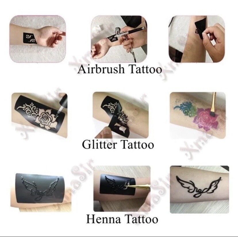 Full Hand Henna Stencil #S113L