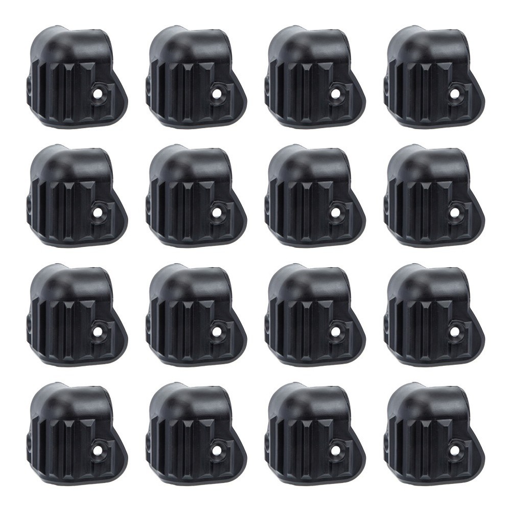 16Pcs Speaker Corner Protectors Plastic Anti-collision Black Wraps