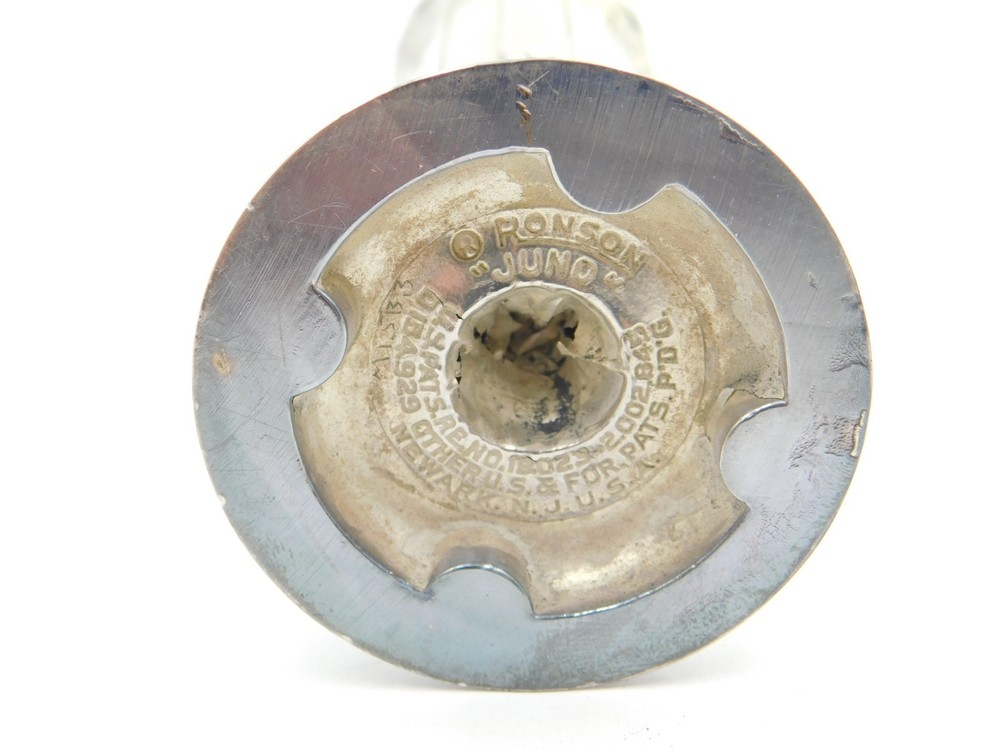 Vintage Silver Plated Ronson "Juno" Table Lighter