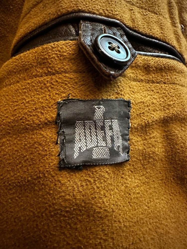 WW2 German Luftwaffe leather flight jacket ADEFA Minty 4 Patch Pockets Bakelite