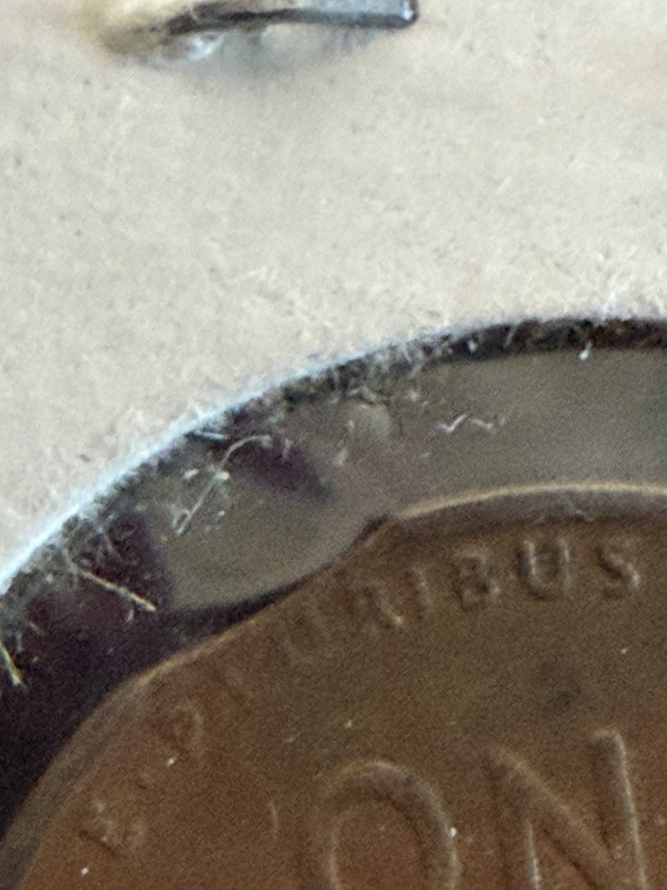 1940 Lincoln Cent Mint Error Clipped XF