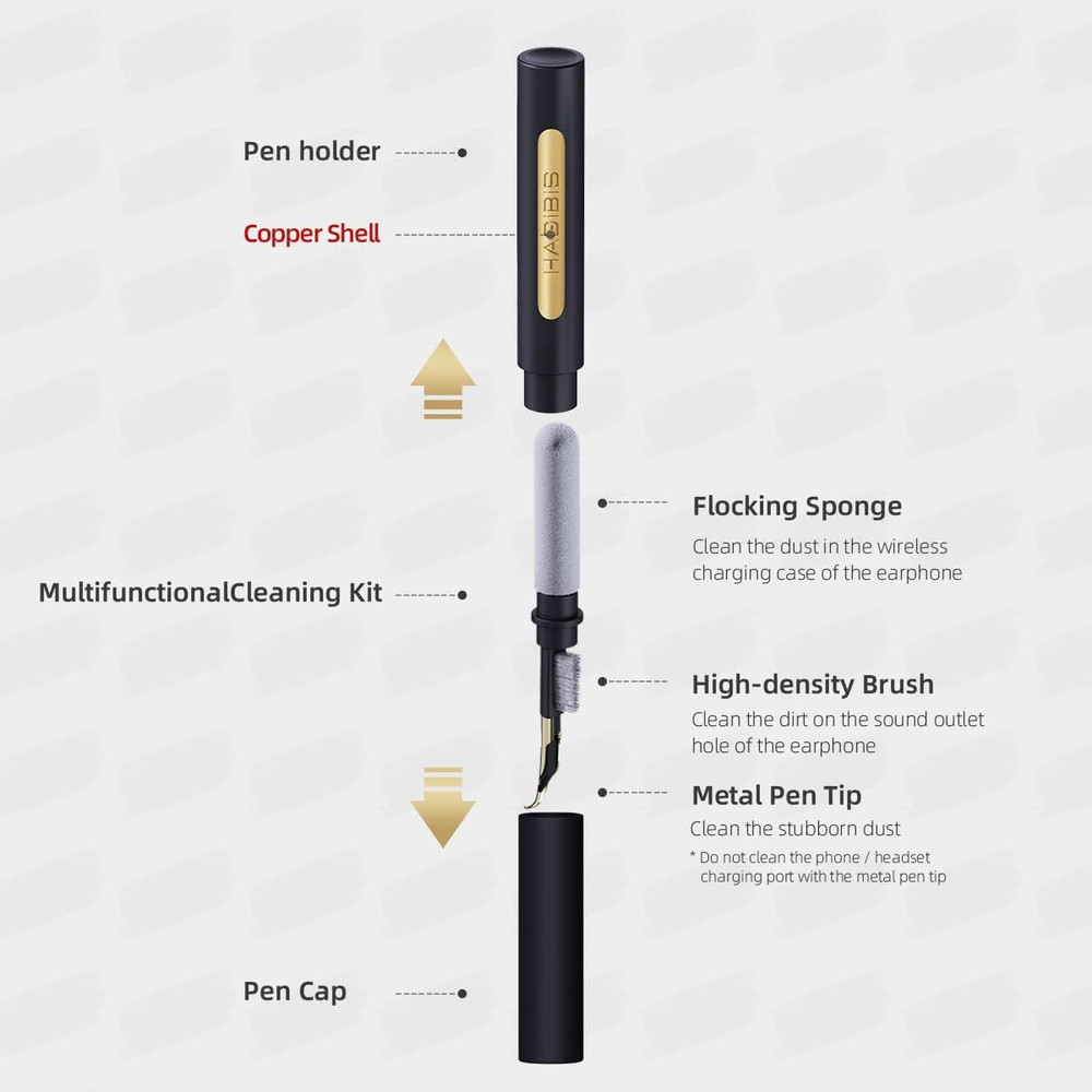 Cleaning Pen for Airpods Pro 1 2 Multi-Function Cleaner Kit Soft Brush for Bluet