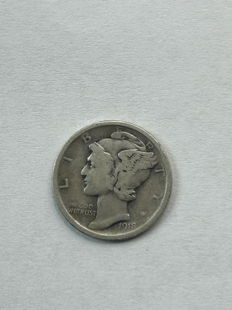 1918 Mercury Dime VG