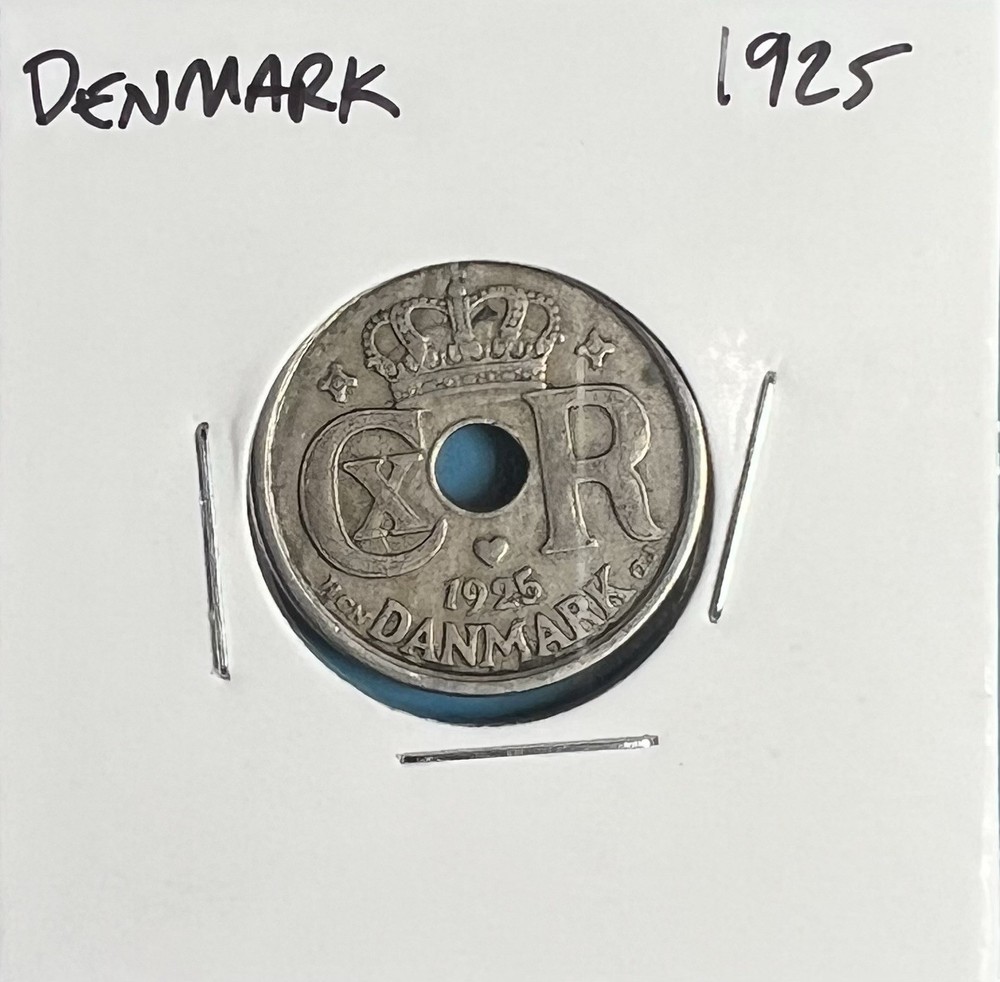 1925 🇩🇰 Denmark 25 Öre **Nice Circulated Condition**