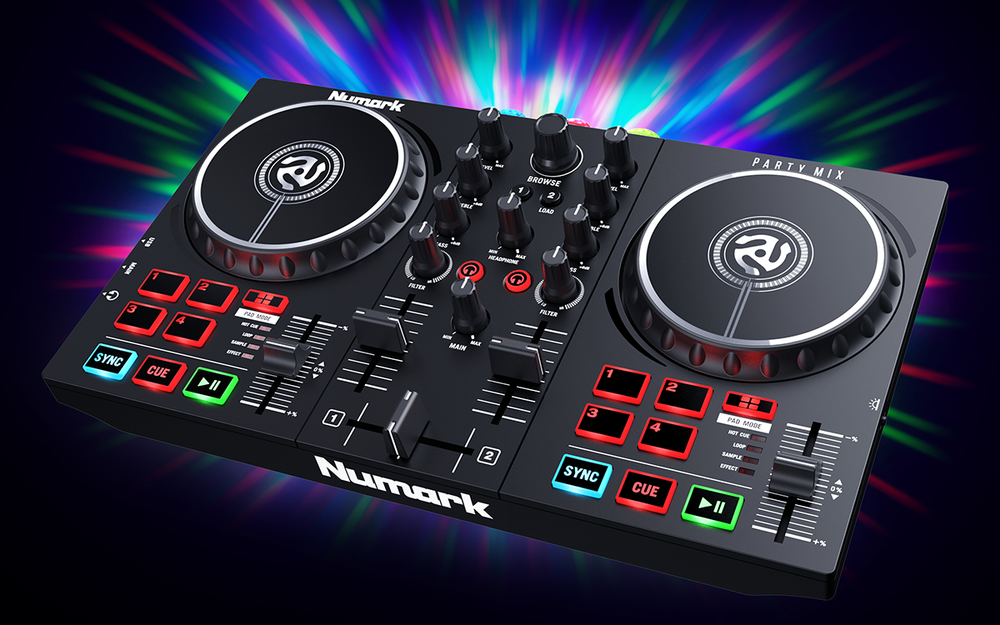 Numark Party Mix II DJ CONTROLLER WITH BUILT-IN LIGHT SHOW