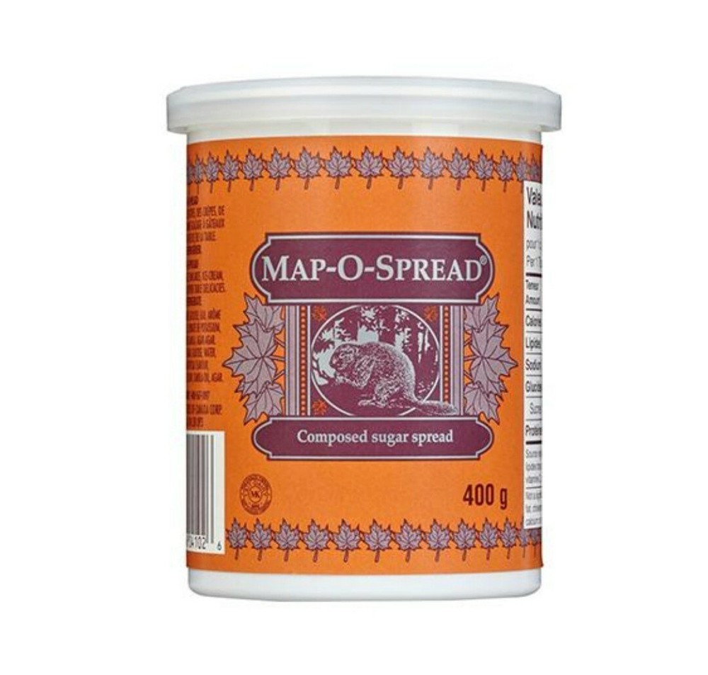 8 Map-O-Spread Sweet Composed Sugar Spread 400g Each