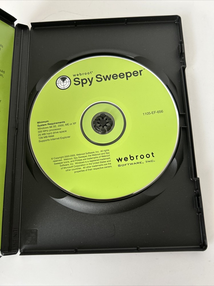 SPY SWEEPER FOR WEBROOT SOFTWARE
