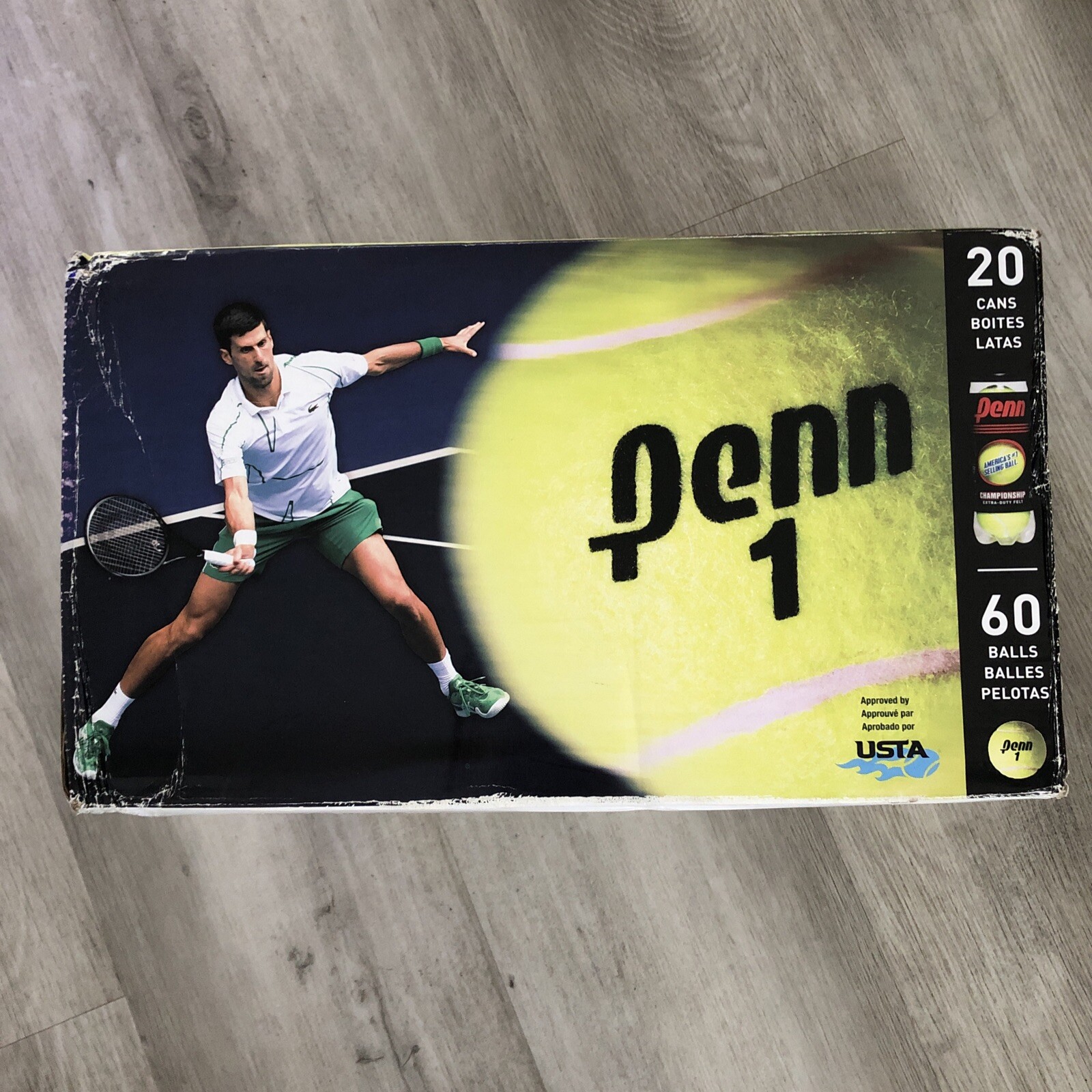 Penn 672381 Championship Extra Duty Tennis Balls - 60 Count