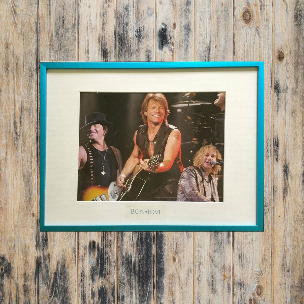 Bon Jovi in Concert Photo Matted & Framed