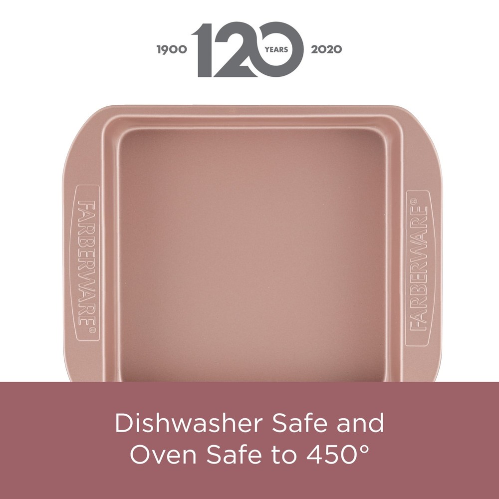 4 Piece Rose Gold Bakeware Set Nonstick W/ Dishwasher Safe & Stackable