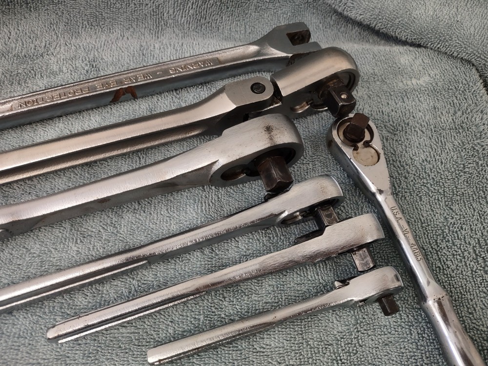 CRAFTSMAN 1/2” DRIVE FLEX RATCHET + Extra sizes Nice shape VIDEO