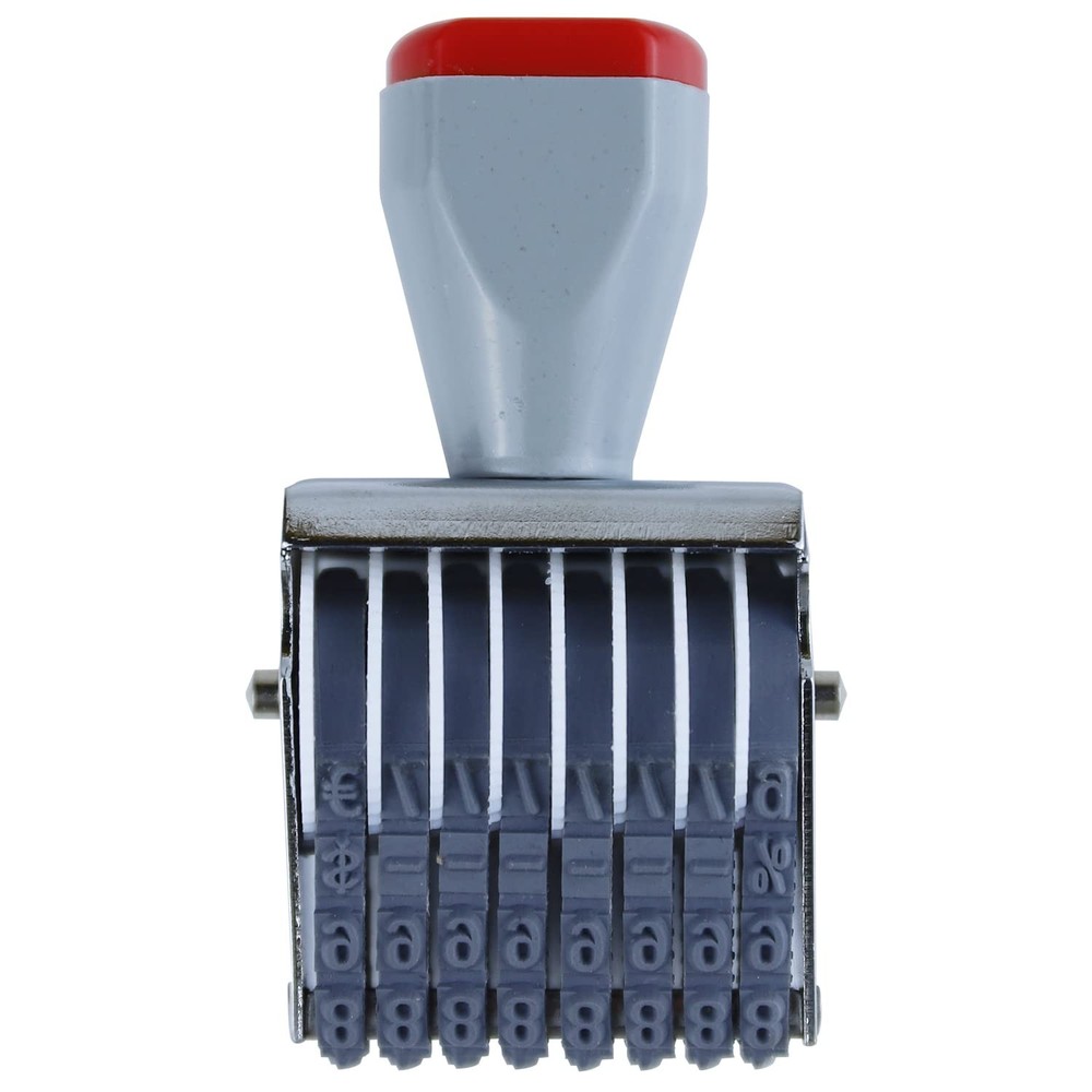 8 Digit Number Roller Stamps - Small Price Date Stamp Personalized Number Sym...