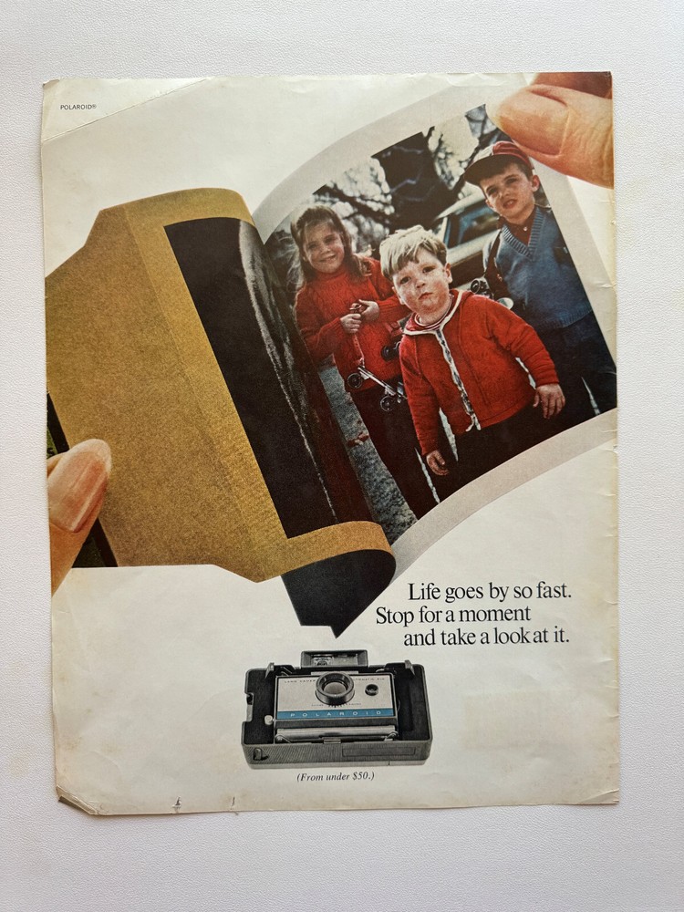 1967 Polaroid Camera Land Camera Vintage Print Ad