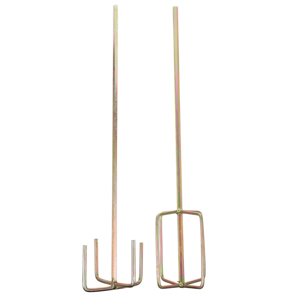 2pcs Practical Paint and Mud Mixer Hexagonal Head Mud Mixer Drill Mixer Tools