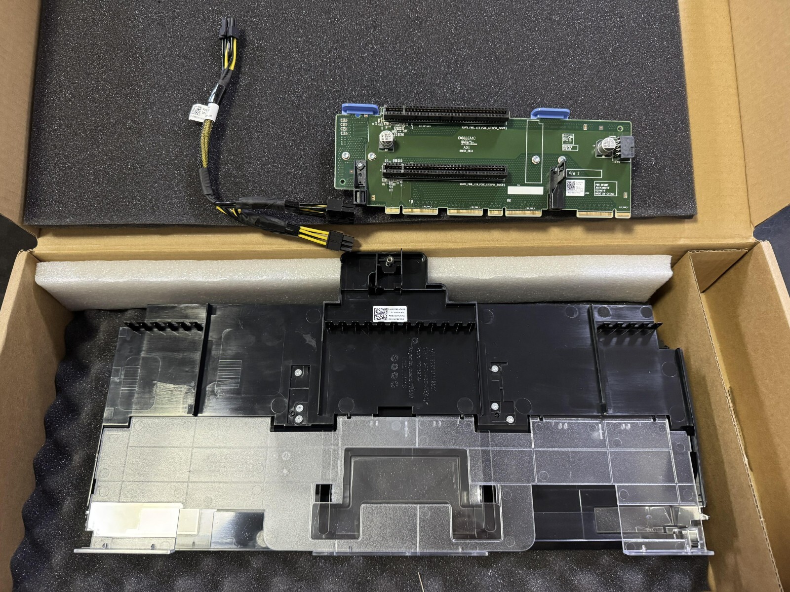DELL EMC SERVER R740 R740xd SHROUD RISER 1 GPU CABLE KIT RFFDP MDDTD 0RFFDP