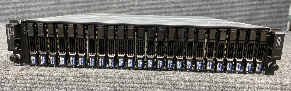 Dell Compellent SC220 Mass Storage Array, 2x Controllers, 2x PSU w/ Cord (As Is)