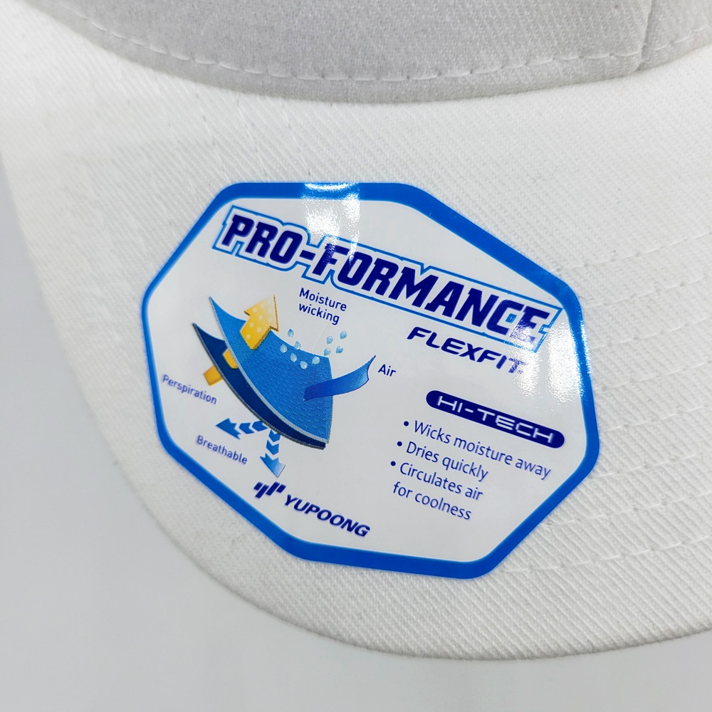 One Ten 110 Pro-Formance Mens One Size White Strapback Flexfit Tech Hat Cap